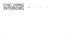 Desktop Screenshot of chiclivinginteriors.com