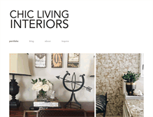 Tablet Screenshot of chiclivinginteriors.com